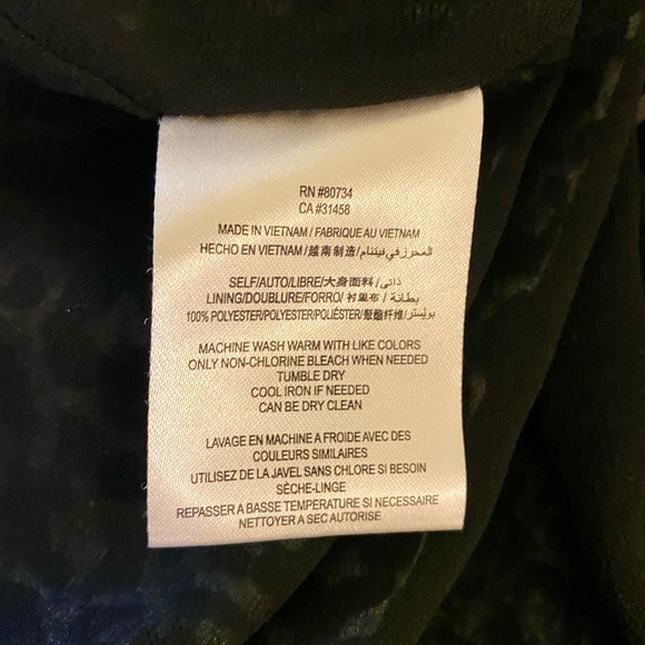 BCBGeneration Leopard Black Blue Purple Tie Halter Dress - Picture 5 of 5